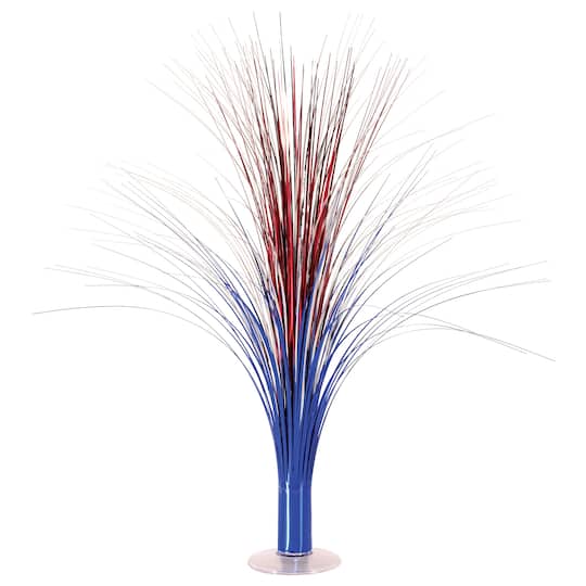 Beistle 19" Red, Silver & Blue Metallic Spray Centerpieces, 2ct.
